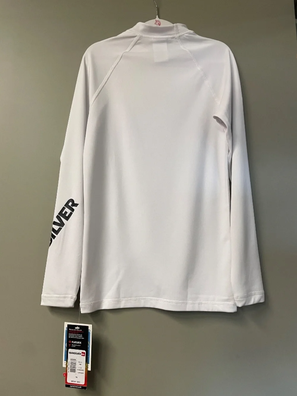 Quick Silver. All time Long Sleeve Boys. White